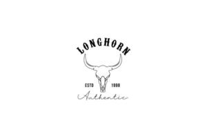 Longhorn logo vector icoon illustratie