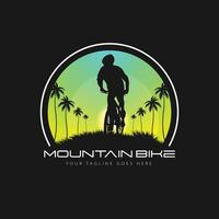 mountainbike logo vector