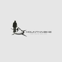 mountainbike logo vector