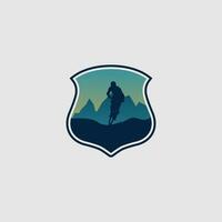 mountainbike logo vector