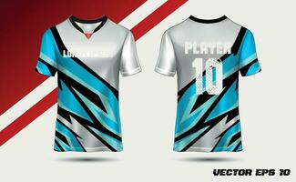 abstract getextureerde sport- Jersey ontwerp t-shirt voor racen, Amerikaans voetbal, gamen, motorcross, wielersport. mockup vector ontwerp sjabloon.