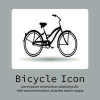 fiets icoon, fiets icoon, fiets logo, fiets vector silhouet Aan een vlak knop vector.