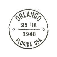 orlando Florida port en post- postzegel vector