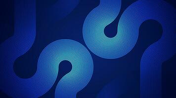 donker blauw abstract achtergrond met serpentijn stijl lijnen net zo de hoofd onderdeel. vector