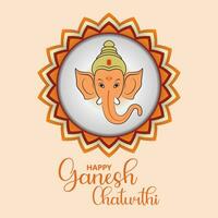 gelukkig ganesh chaturthi vector illustratie