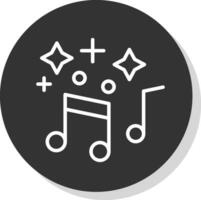 musical aantekeningen vector icoon ontwerp