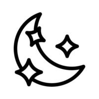 halve maan sterren icoon vector symbool ontwerp illustratie