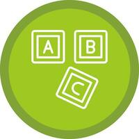 abc blok vector icoon ontwerp