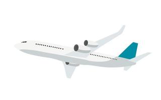 platte vliegtuig pictogram geïsoleerd op een witte achtergrond. vector illustratie
