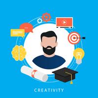 Onderwijs, e-learning, online cursussen, tutorials, online les, video training, universitair diploma platte vector ilustration ontwerp voor webbanners en apps