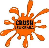 leukemie bewustzijn. verpletteren leukemie vector