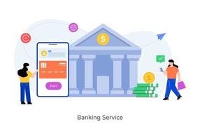 bank service faciliteit vector