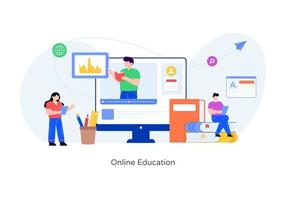 online onderwijs-app vector