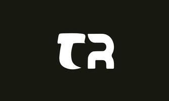 tr of rt logo en icoon ontwerpen vector