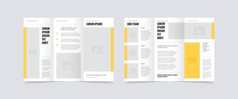 moderne driebladige zakelijke brochure ontwerpsjabloon vector