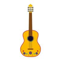 nationaal Mexicaans gitaar. vector musical instrument gitaarron. mexicano vakantie attribuut voor feestelijk kaart