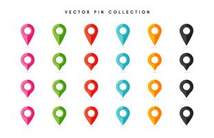 Locatie pin. Kaart pin plat pictogram vector ontwerp.