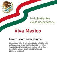 Mexico onafhankelijkheid dag banier achtergrond voor sociaal netwerk. vector illustratie in een traditioneel kleur.onafhankelijk dag groet kaart.