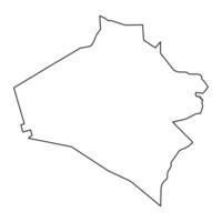 al anbar gouvernement kaart, administratief divisie van Irak. vector illustratie.