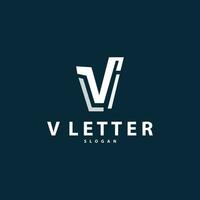 minimaal eerste v brief logo, modern en luxe icoon vector sjabloon element