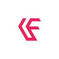 brief f logo ontwerp element vector met modern stijl