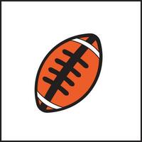 rugby bal illustratie vector ontwerp. geschikt voor logo's, pictogrammen, concepten, affiches, advertenties, bedrijven, t-shirt ontwerpen, stickers, websites, concepten.