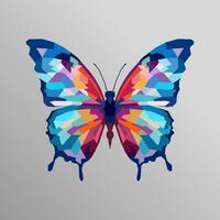 mooi gevleugeld vlinder getrokken gebruik makend van wpap kunst stijl, knal kunst, vector illustratie.