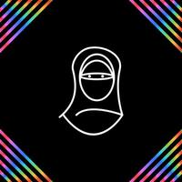 vrouw met Niqab vector icoon