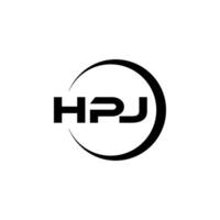 hpj logo ontwerp, inspiratie voor een uniek identiteit. modern elegantie en creatief ontwerp. watermerk uw succes met de opvallend deze logo. vector