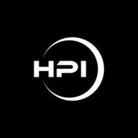 hpi logo ontwerp, inspiratie voor een uniek identiteit. modern elegantie en creatief ontwerp. watermerk uw succes met de opvallend deze logo. vector