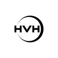 hvh logo ontwerp, inspiratie voor een uniek identiteit. modern elegantie en creatief ontwerp. watermerk uw succes met de opvallend deze logo. vector