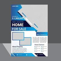 onroerend goed zakelijk creatief huis te koop flyer ontwerp template.eps vector