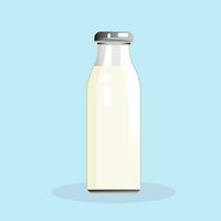 illustratie vector grafisch van fles melk