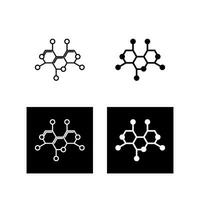 molecuul structuur vector icoon