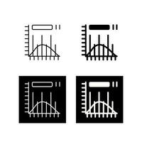 histogram vector icoon