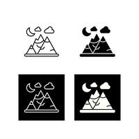 berg vector pictogram