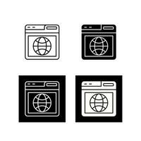 browser vector pictogram