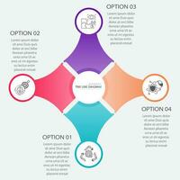 modern infographic elementen met grafieken, diagrammen, processen vector