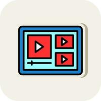 video speler vector icoon ontwerp