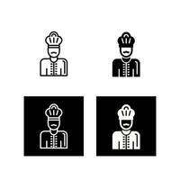 chef-kok vector pictogram