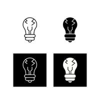 gloeilamp vector pictogram