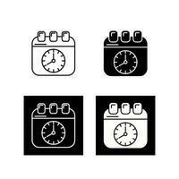 deadline vector pictogram