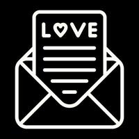 romantisch liefde brief vector icoon