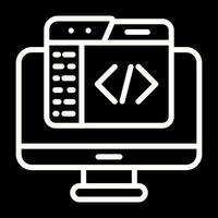 code editor vector icoon