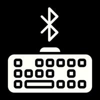 Bluetooth toetsenbord vector icoon