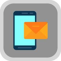 mobiel mail vector icoon ontwerp