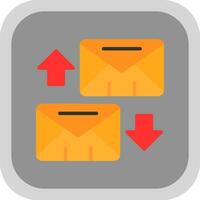 uitwisseling mails vector icoon ontwerp