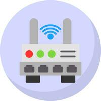 Wifi router vector icoon ontwerp