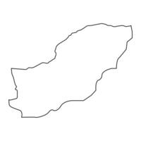 golestan provincie kaart, administratief divisie van iran. vector illustratie.