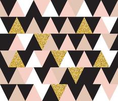 abstracte geometrische naadloze patroon achtergrond met glitter elementen. textiel of behang sjabloon. vector illustratie